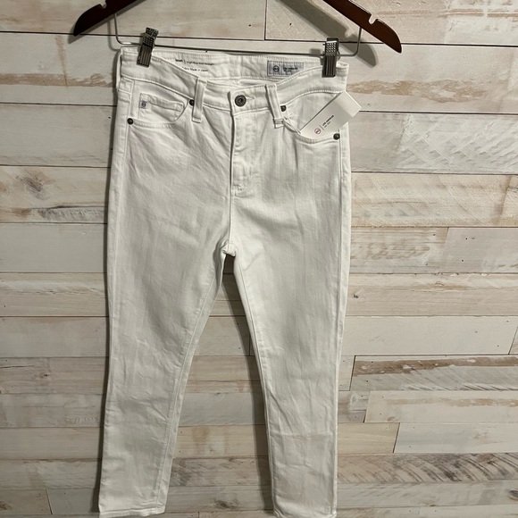 NWT AG white Mari high rise jeans size 24 - Picture 5 of 10
